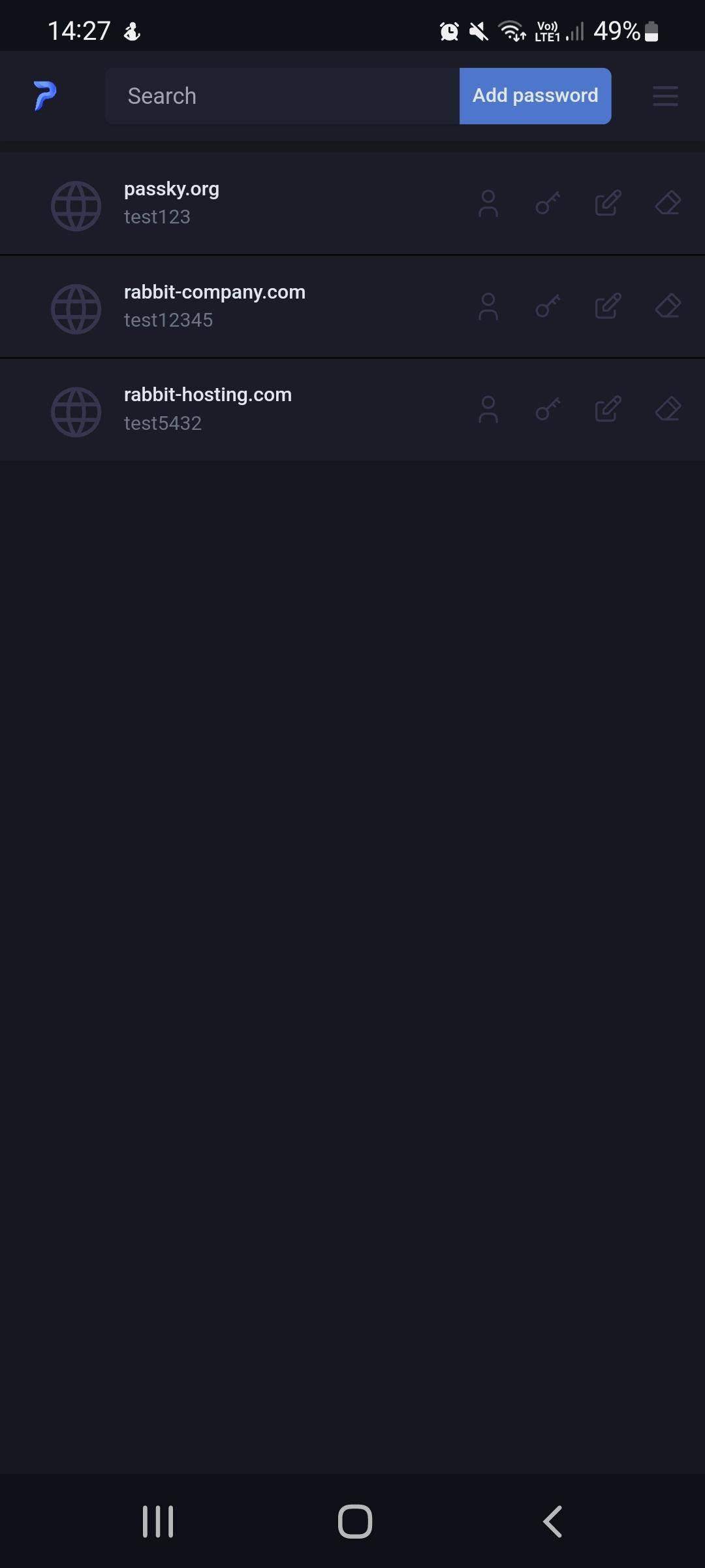 Passky screenshot