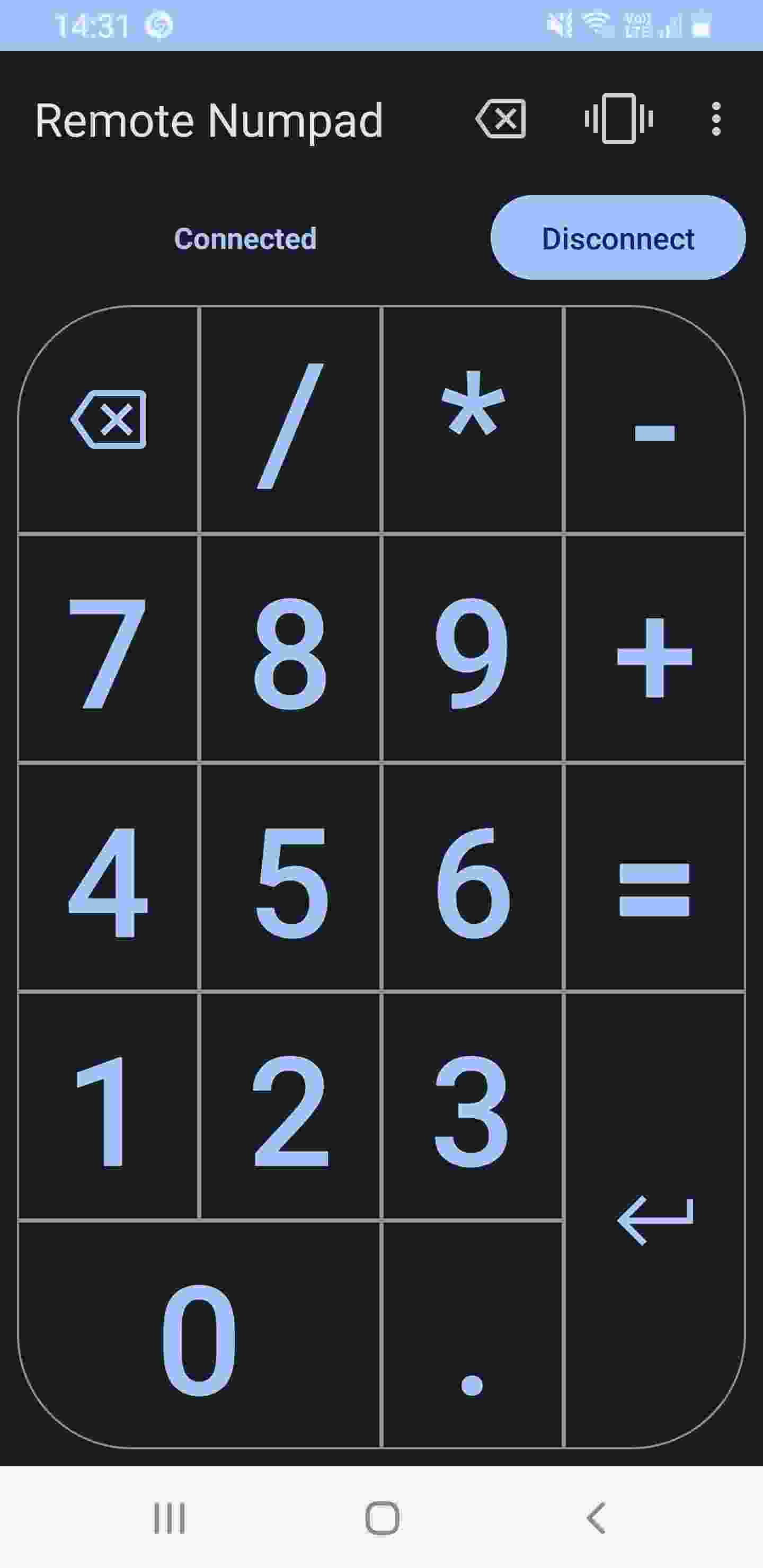 Remote Numpad screenshot