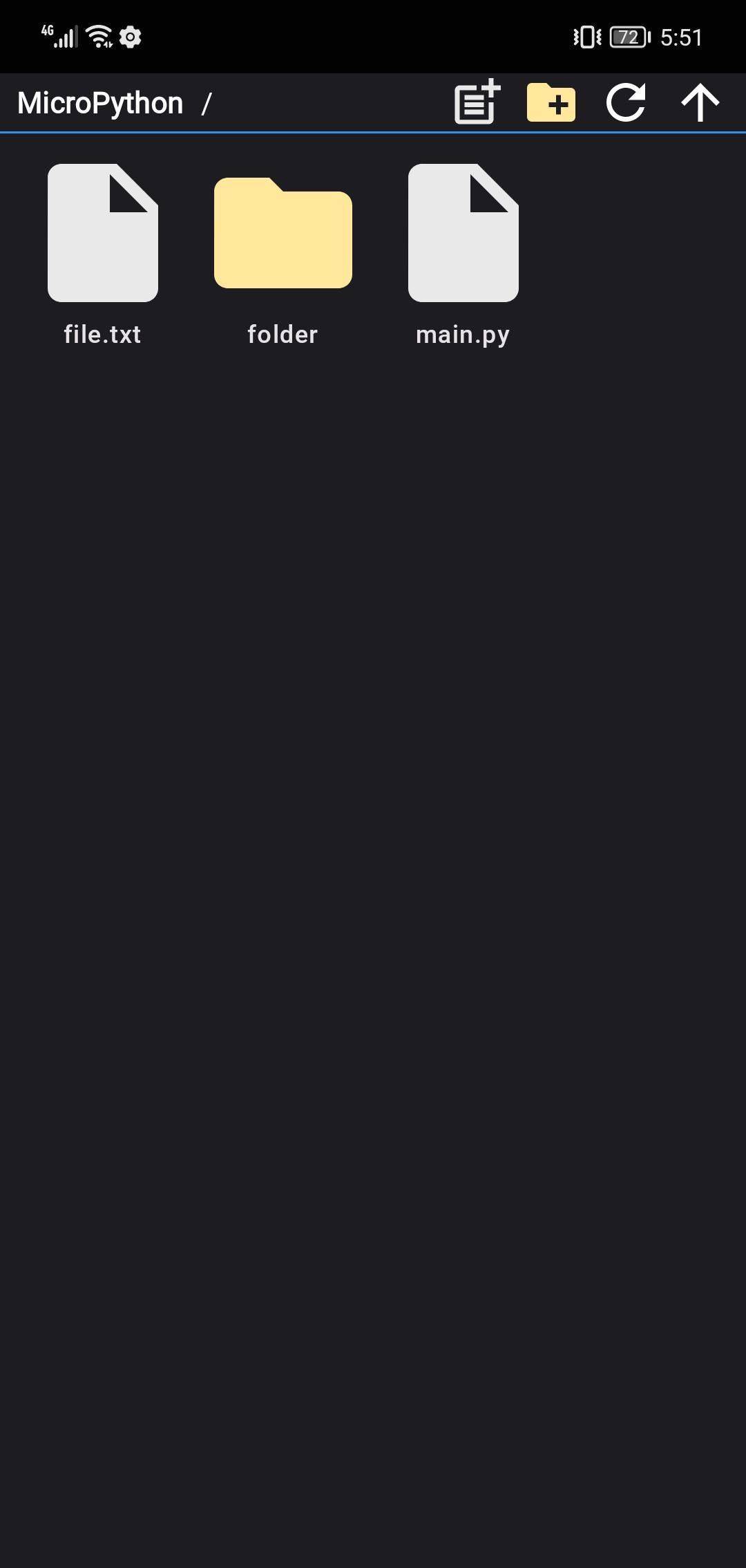Micro REPL screenshot