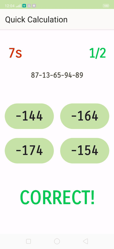 Quick Calculation screenshot