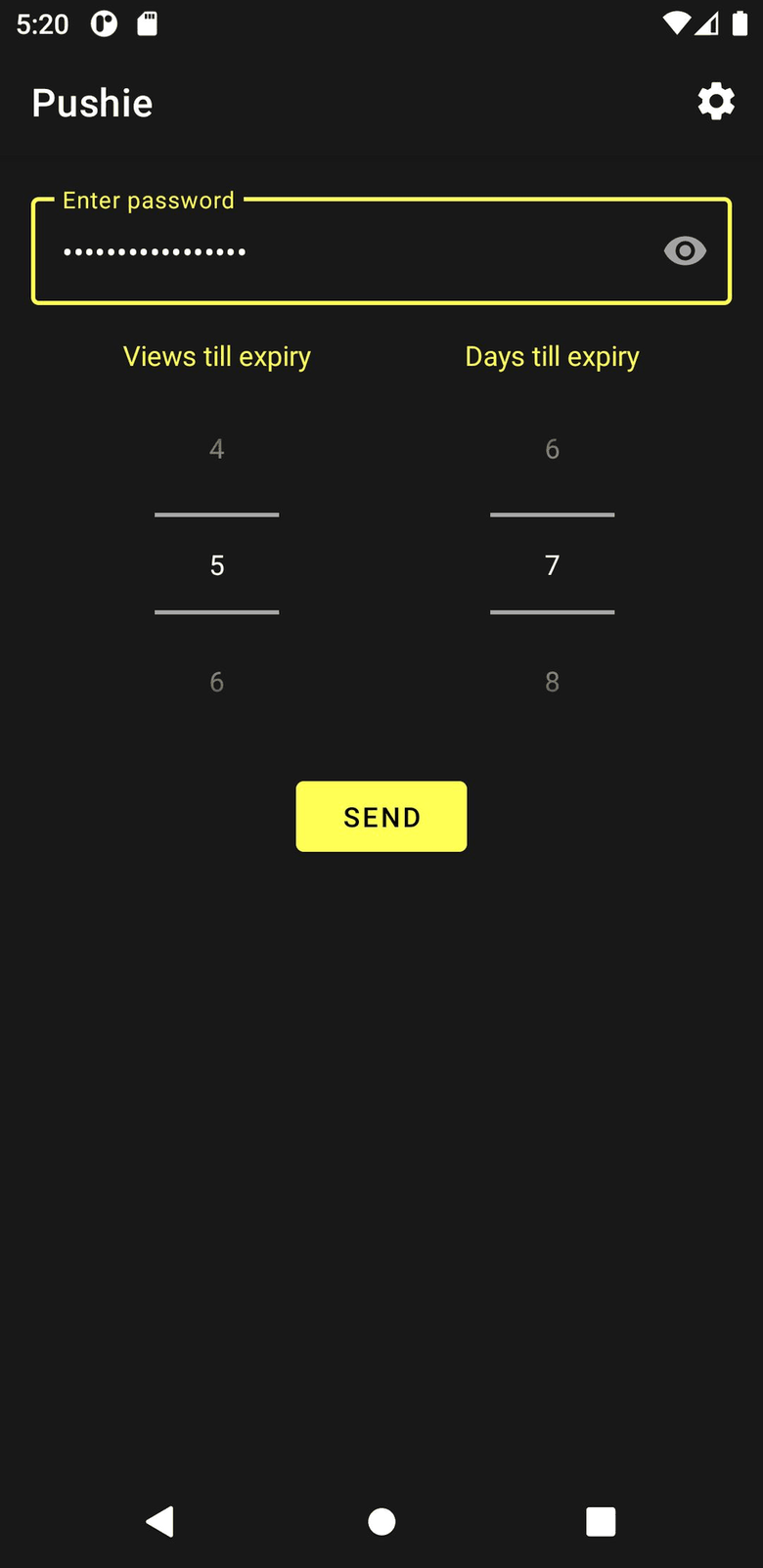 Pushie screenshot