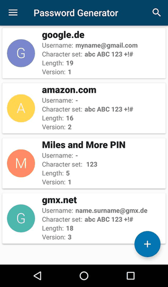 Password Generator (PFA) screenshot