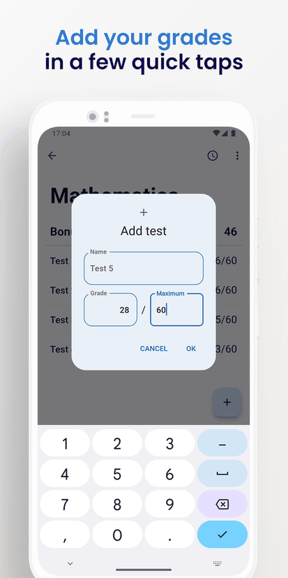 Graded screenshot